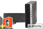 EliteDesk 800 G4 SFF(Microsoft Office Personal 2021付属)(SSD新品)(39348_m21ps)　中古デスクトップパソコン、１６GB