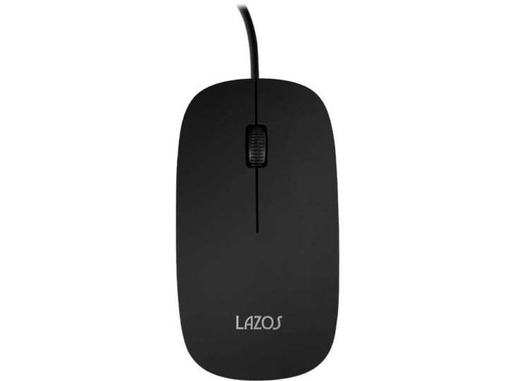  Lazos 有線静音マウス（新品）【L-SM-B】(43209、02) 拡大